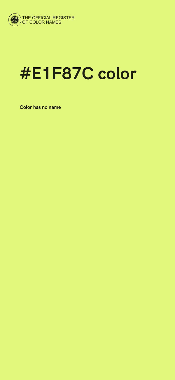 #E1F87C color image