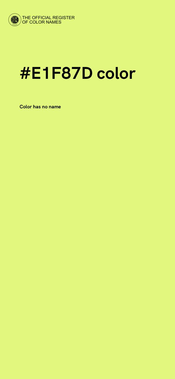 #E1F87D color image