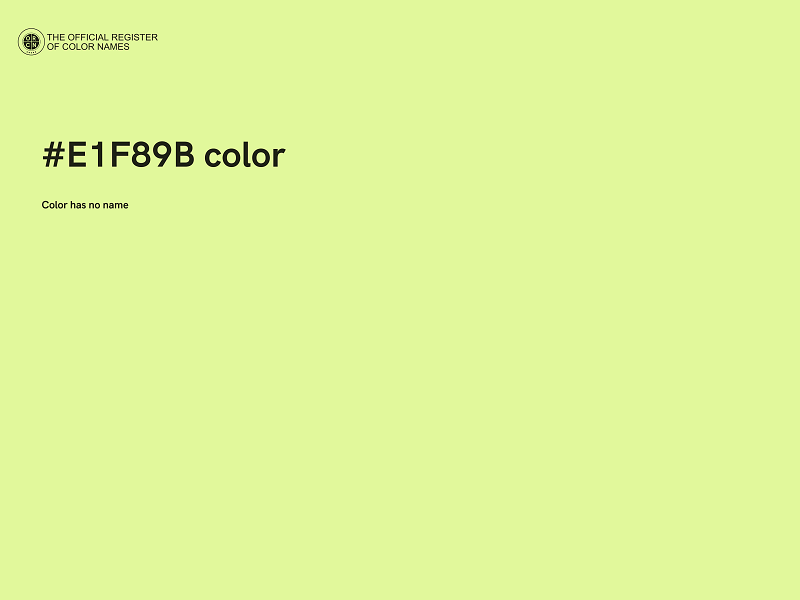 #E1F89B color image