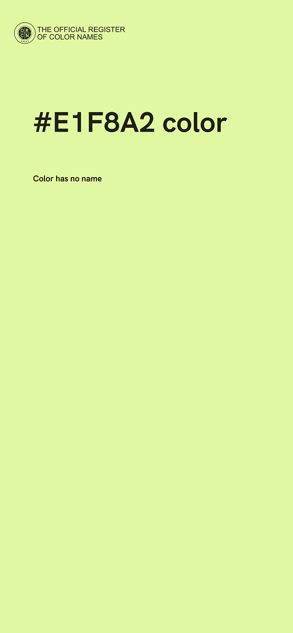 #E1F8A2 color image