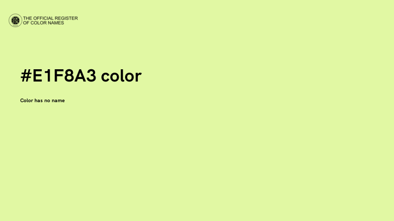#E1F8A3 color image
