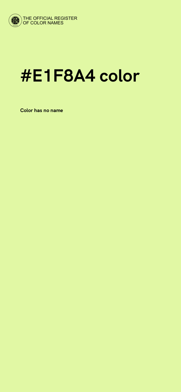 #E1F8A4 color image