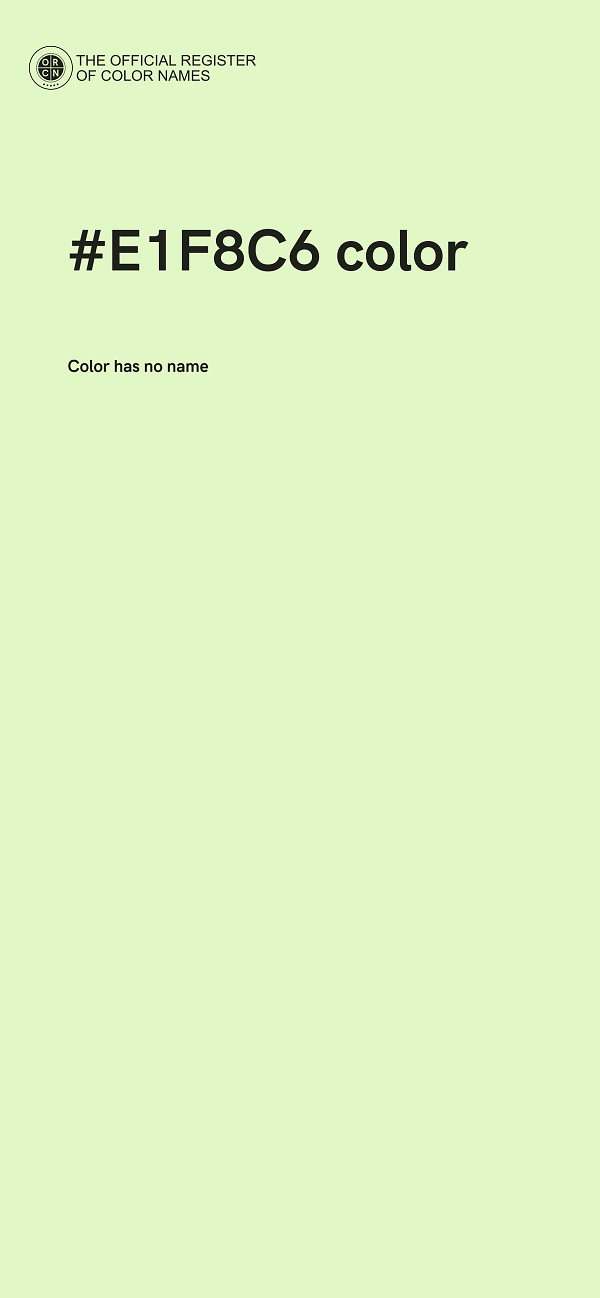 #E1F8C6 color image