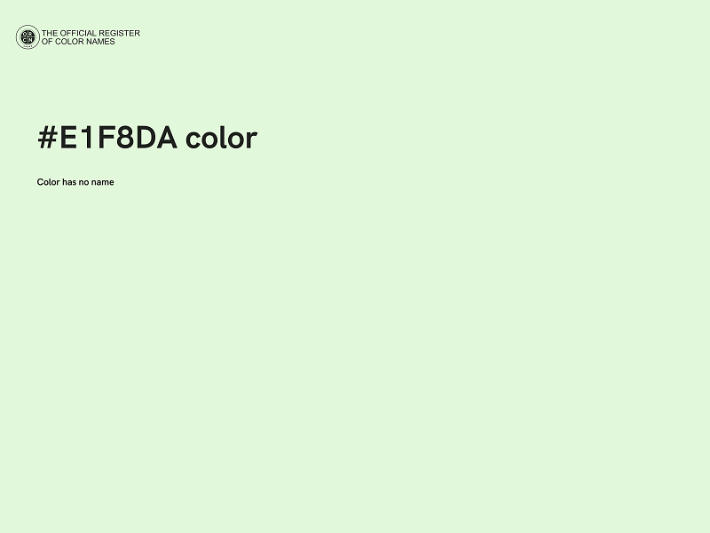 #E1F8DA color image