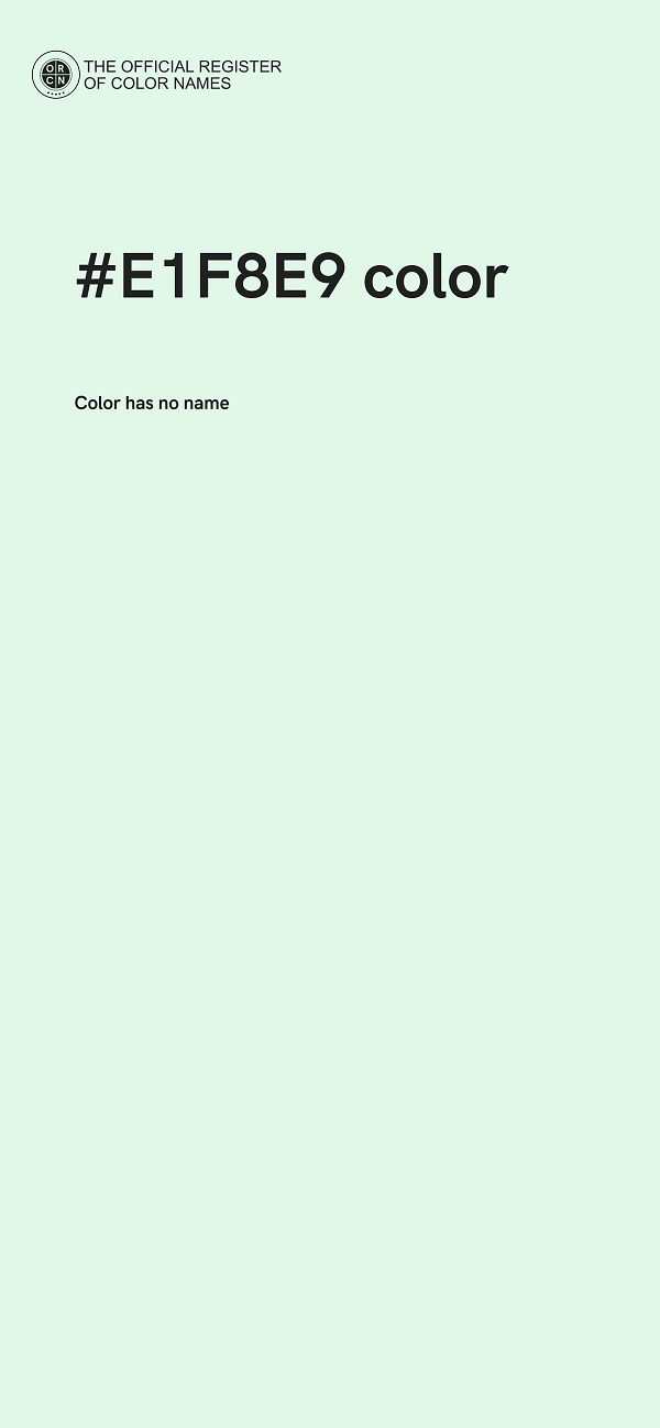 #E1F8E9 color image