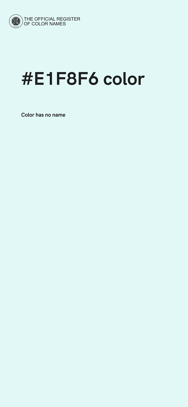 #E1F8F6 color image