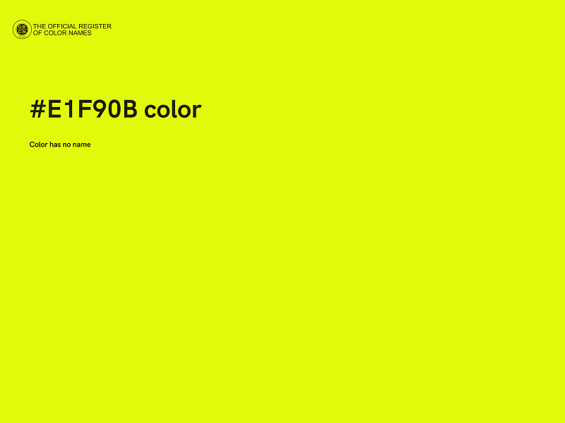 #E1F90B color image