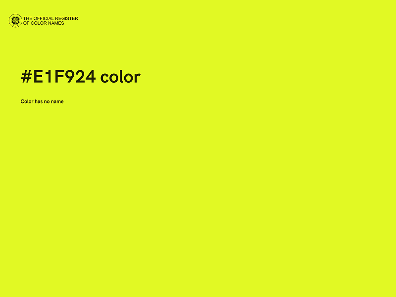 #E1F924 color image