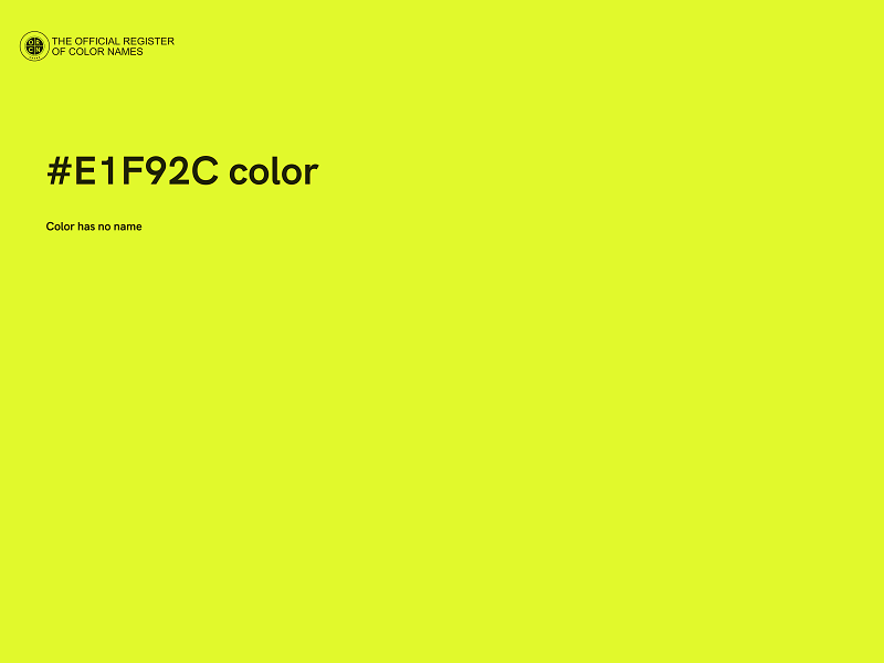 #E1F92C color image