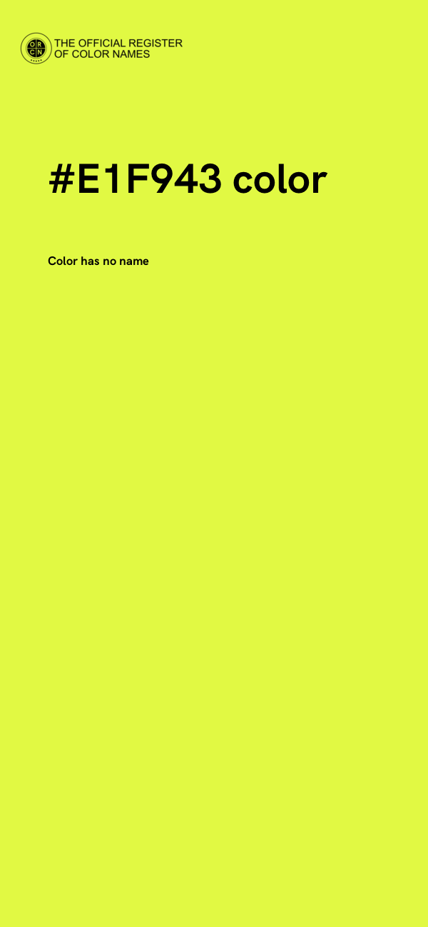 #E1F943 color image