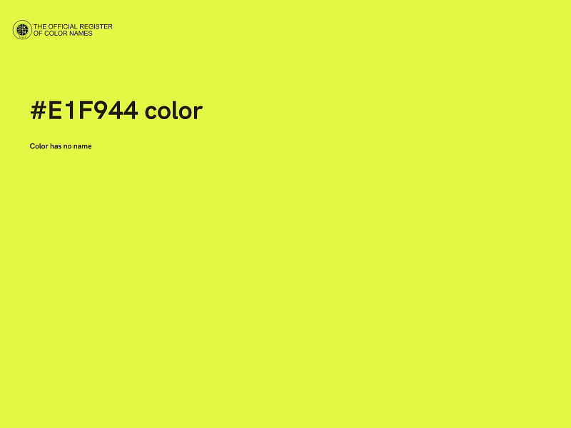 #E1F944 color image