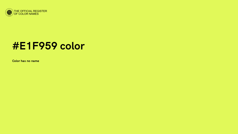#E1F959 color image