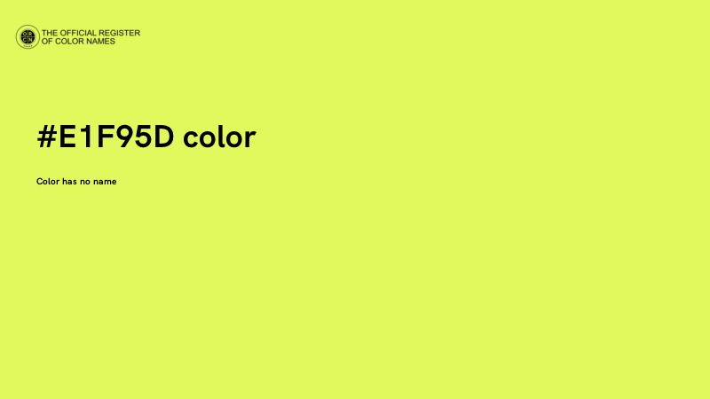 #E1F95D color image