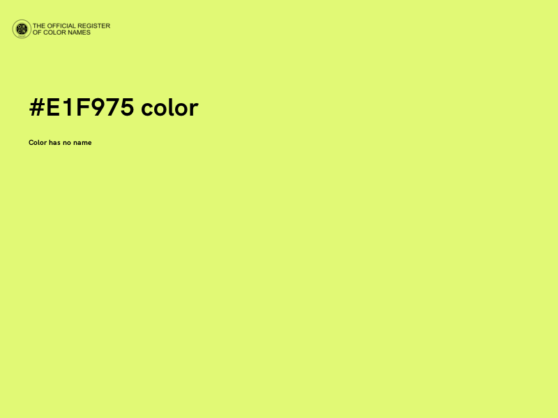 #E1F975 color image