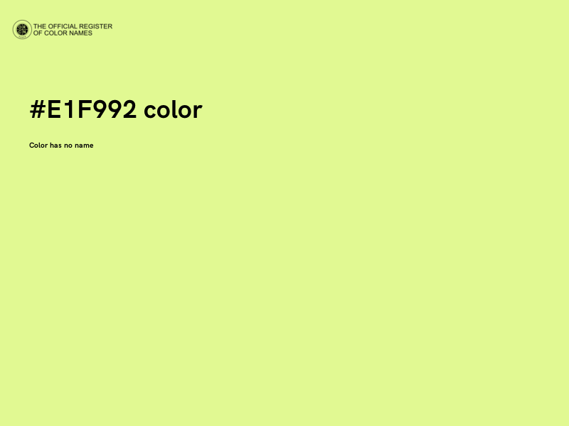 #E1F992 color image