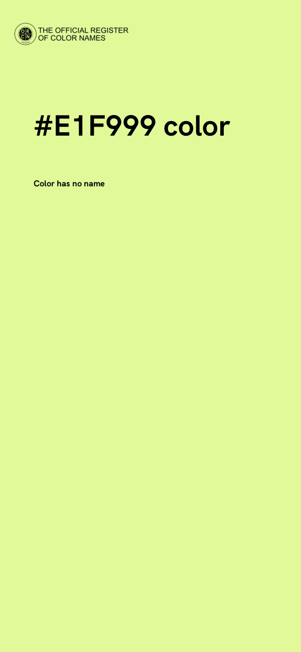 #E1F999 color image