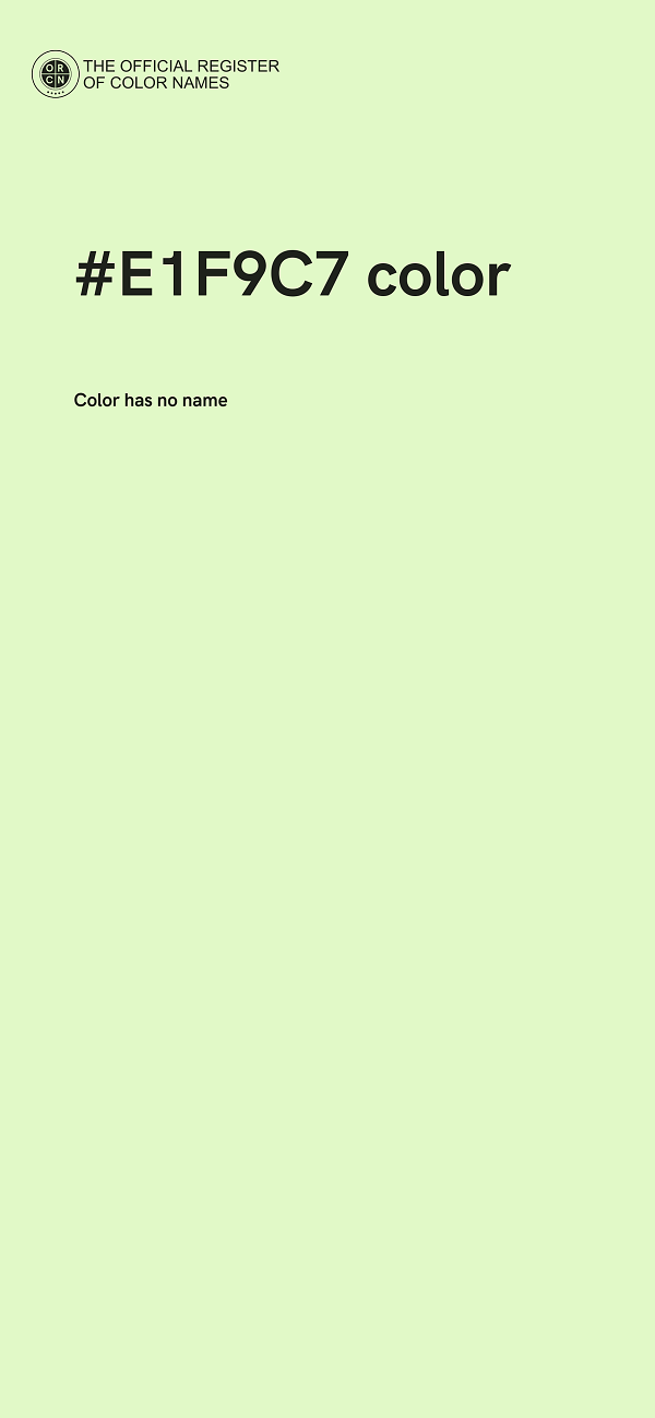 #E1F9C7 color image