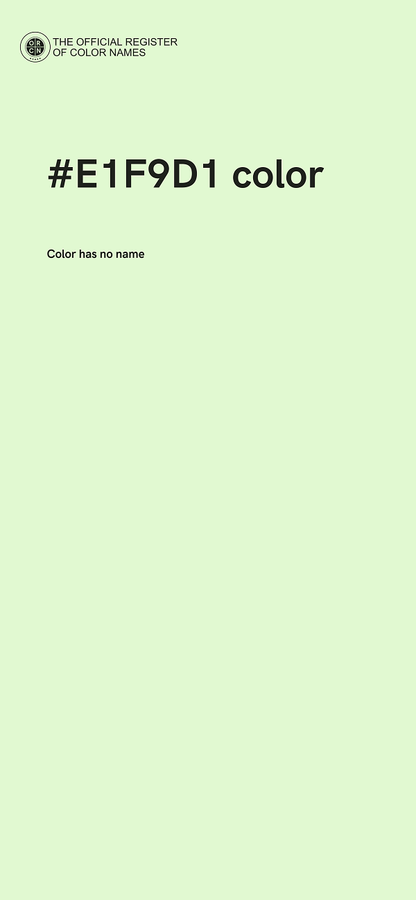 #E1F9D1 color image
