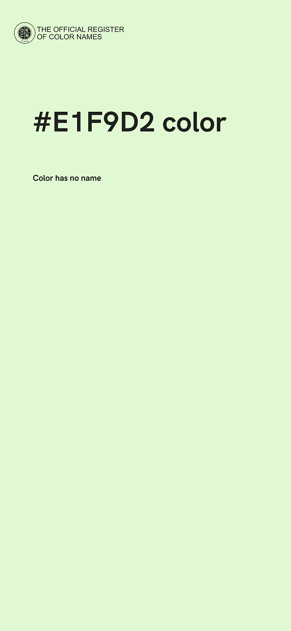 #E1F9D2 color image