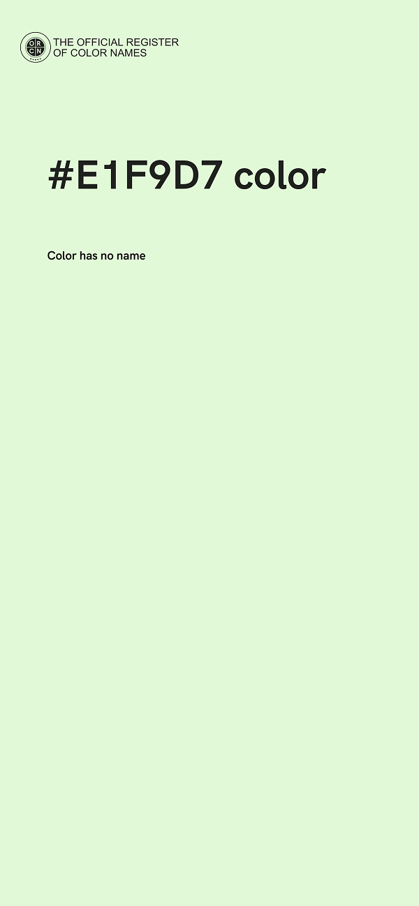#E1F9D7 color image
