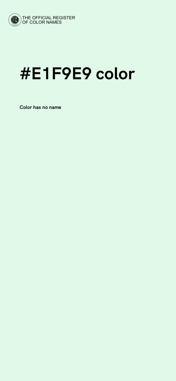 #E1F9E9 color image