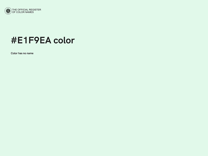 #E1F9EA color image