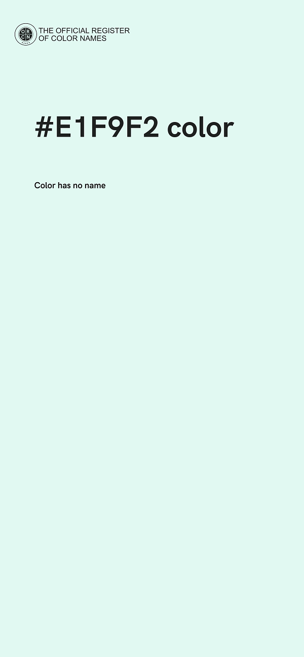 #E1F9F2 color image