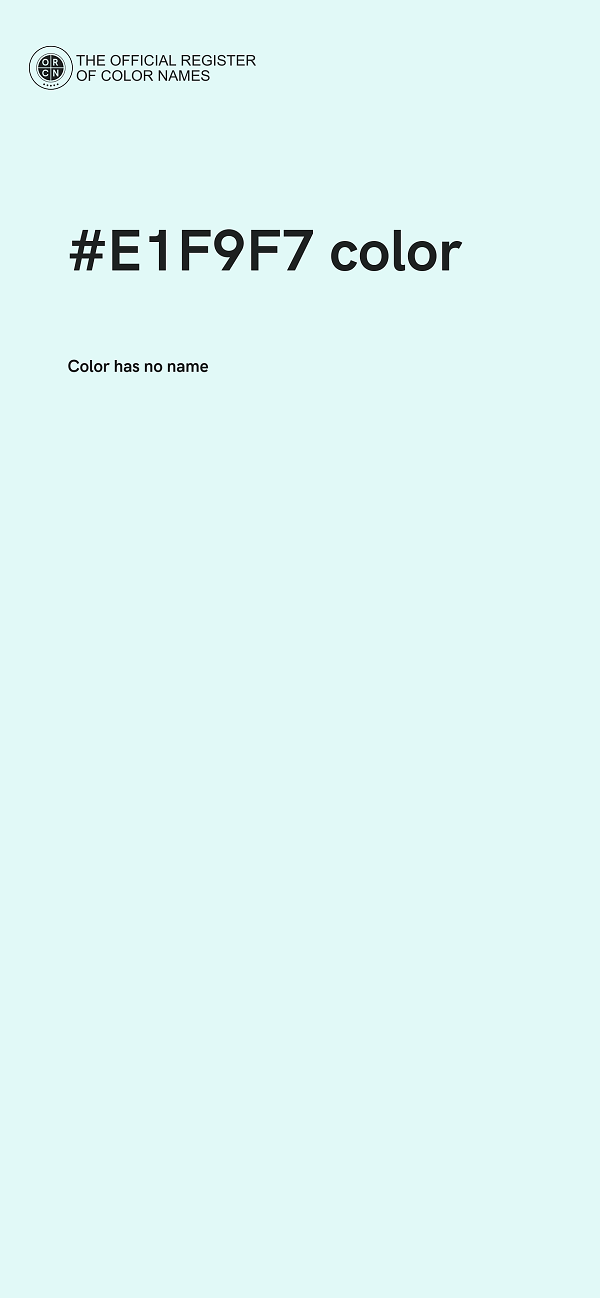 #E1F9F7 color image