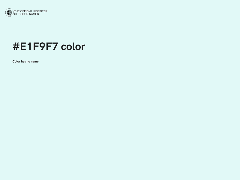 #E1F9F7 color image