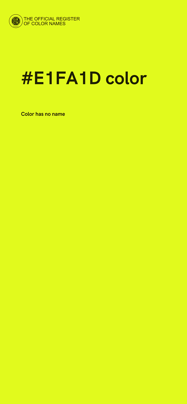 #E1FA1D color image