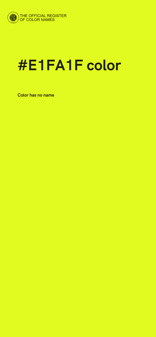#E1FA1F color image