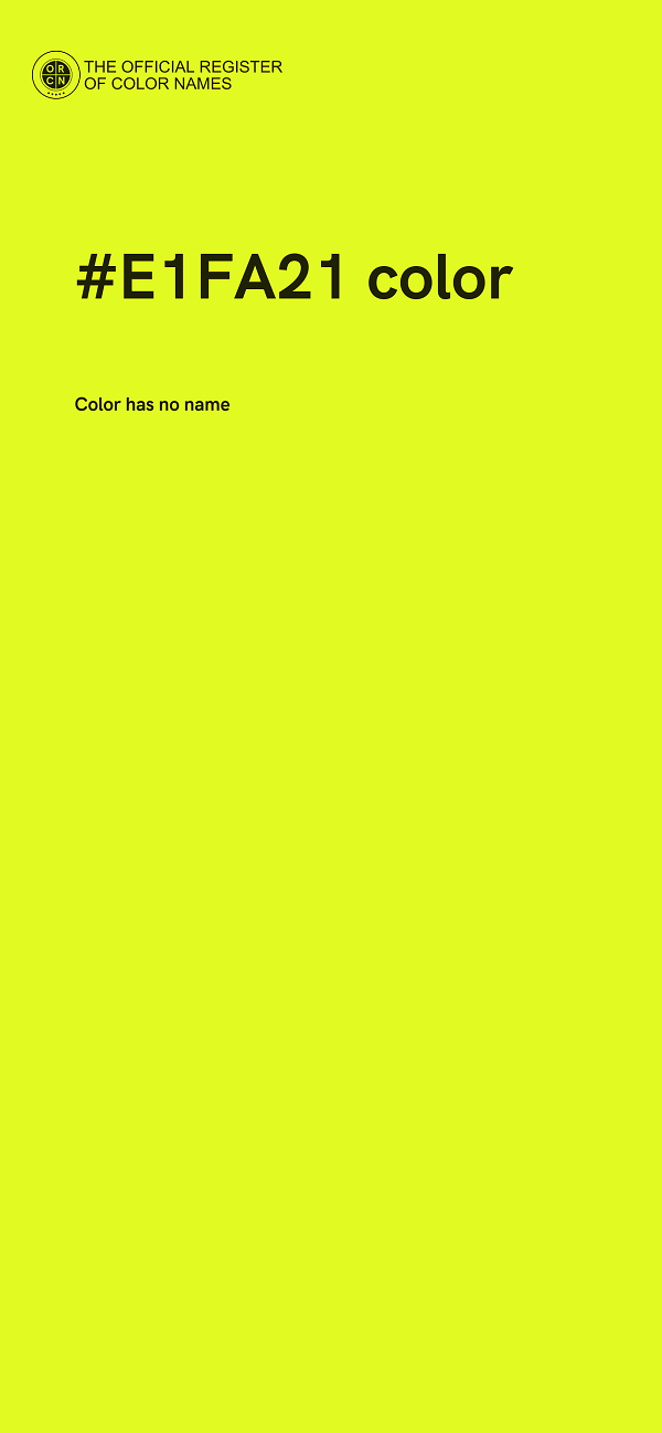 #E1FA21 color image