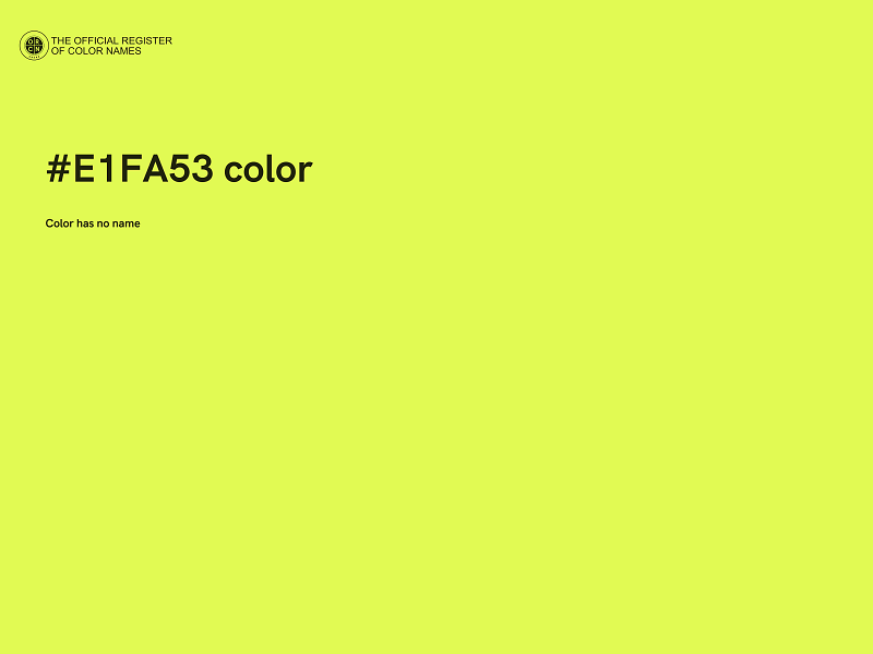 #E1FA53 color image