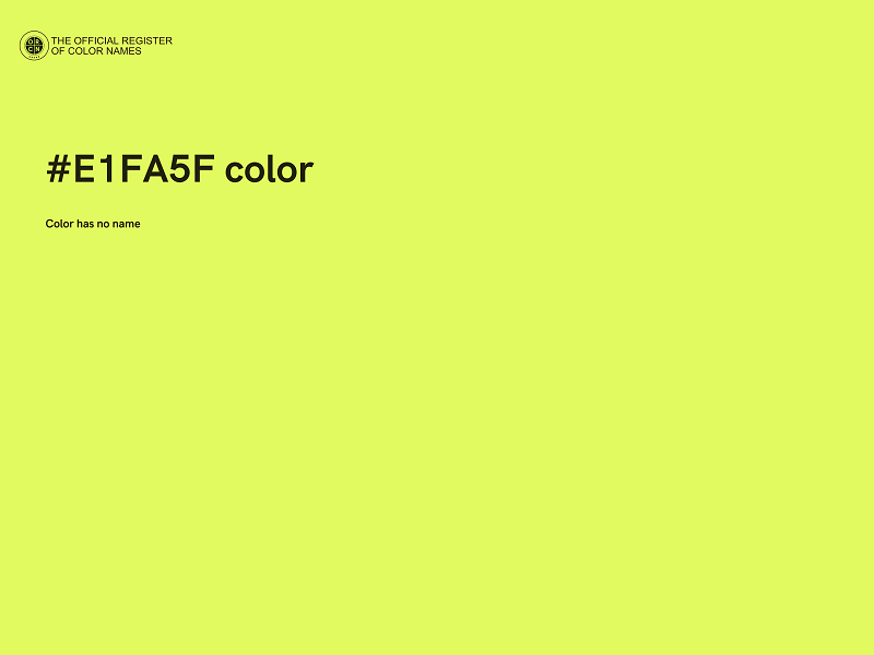 #E1FA5F color image