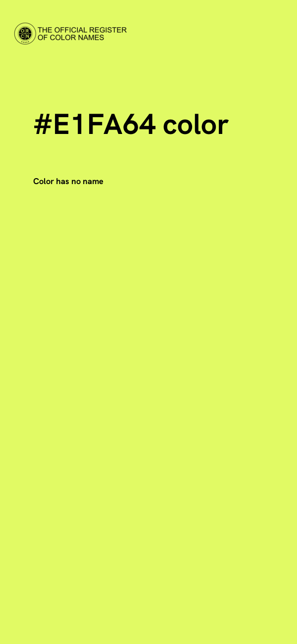 #E1FA64 color image