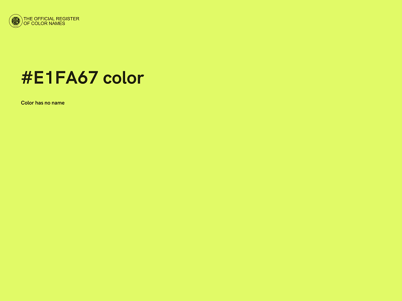#E1FA67 color image