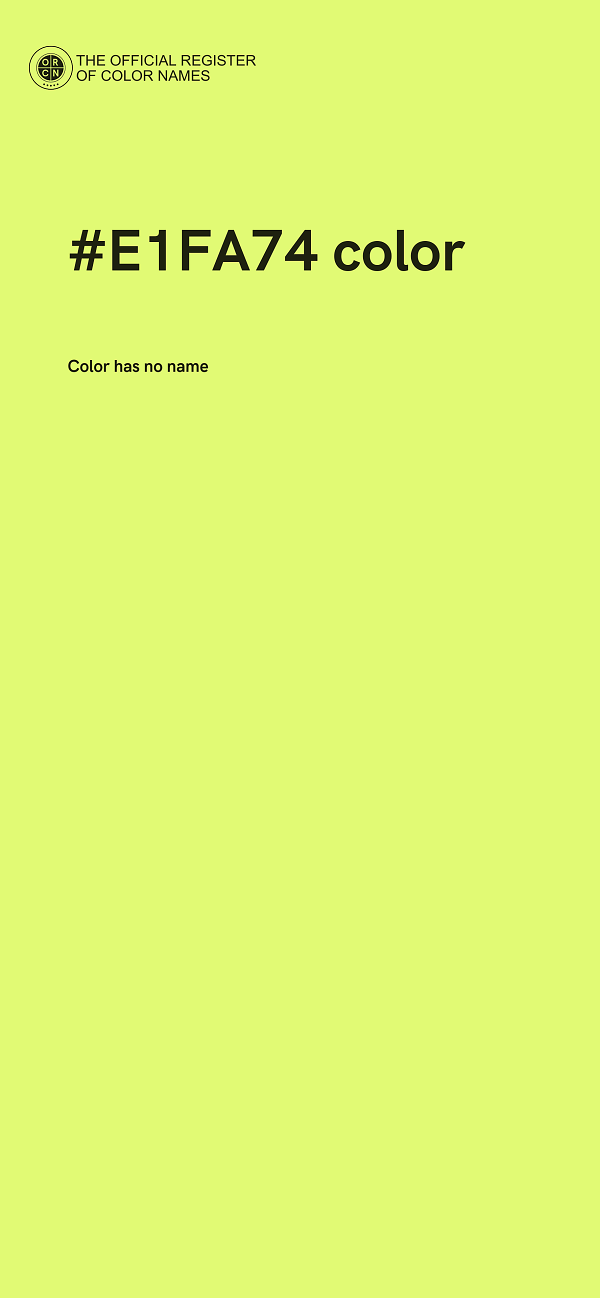 #E1FA74 color image
