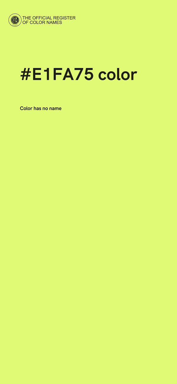 #E1FA75 color image