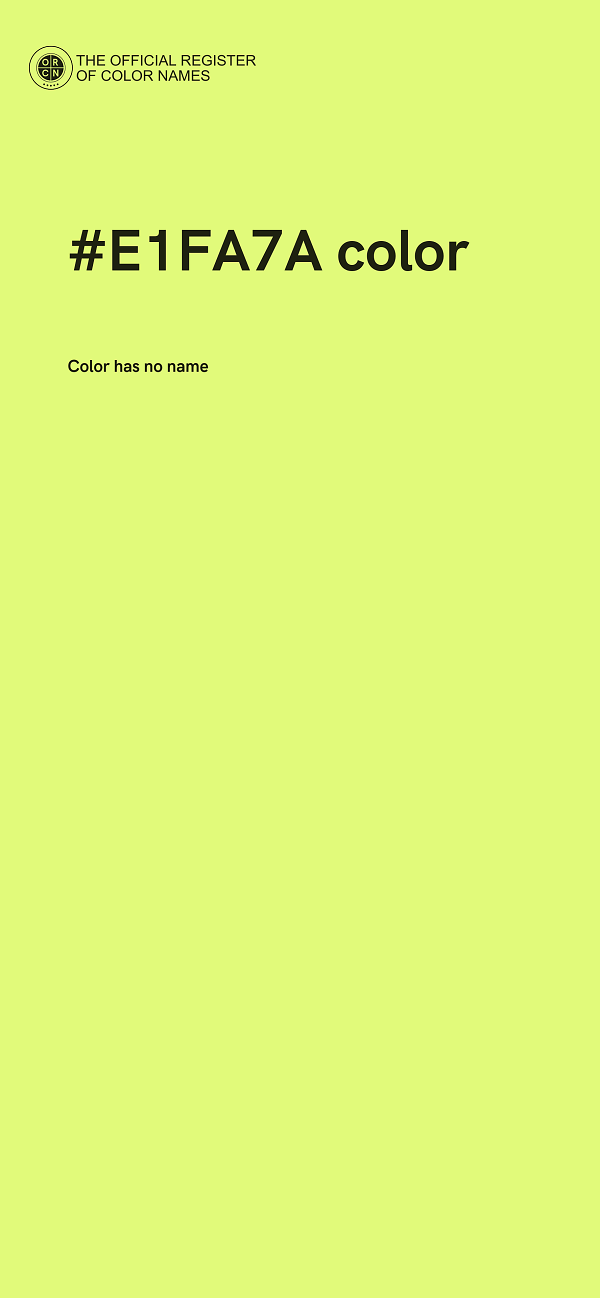 #E1FA7A color image