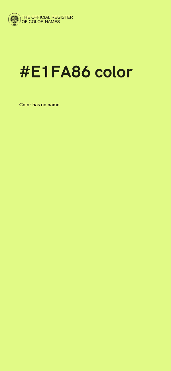 #E1FA86 color image