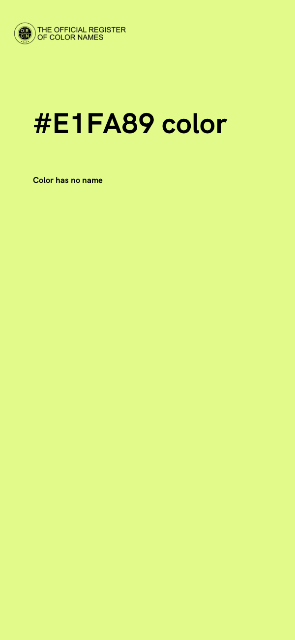 #E1FA89 color image