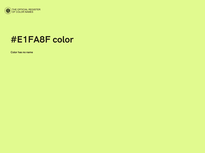 #E1FA8F color image