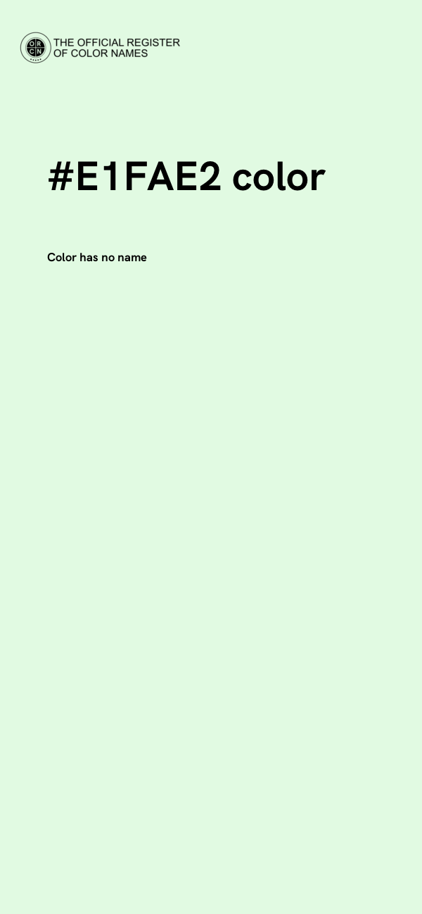 #E1FAE2 color image