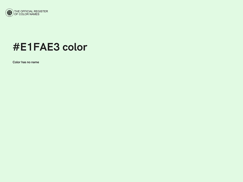 #E1FAE3 color image