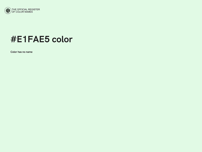 #E1FAE5 color image