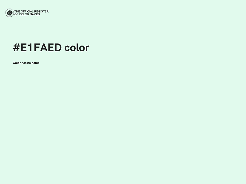 #E1FAED color image