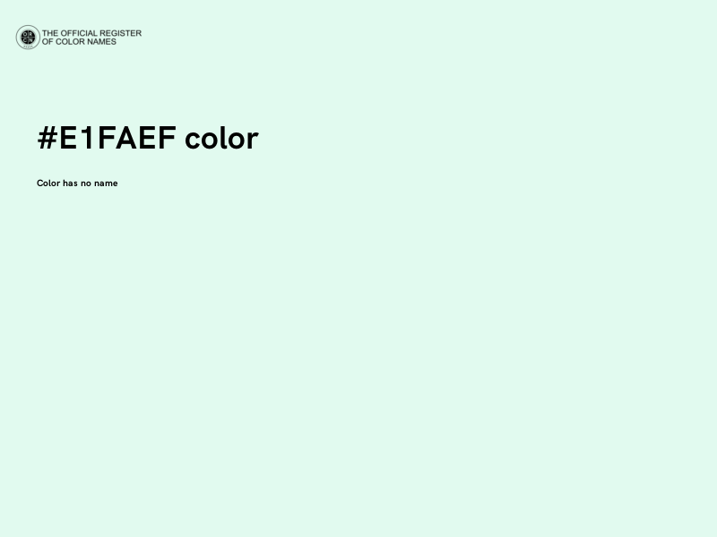 #E1FAEF color image