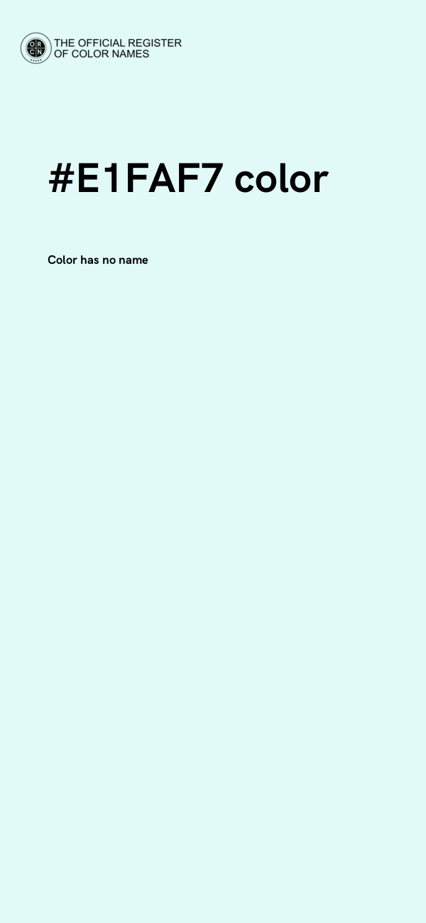 #E1FAF7 color image