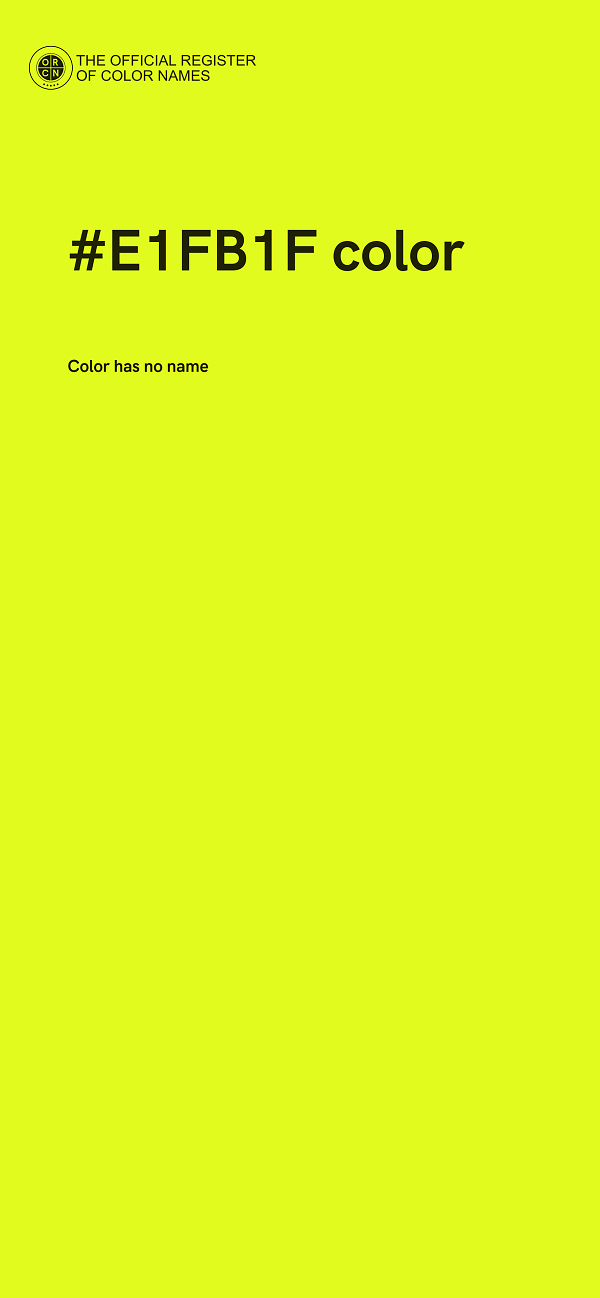 #E1FB1F color image