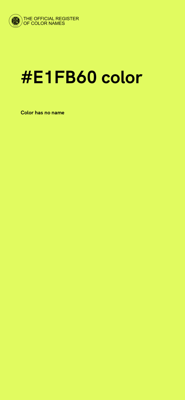 #E1FB60 color image
